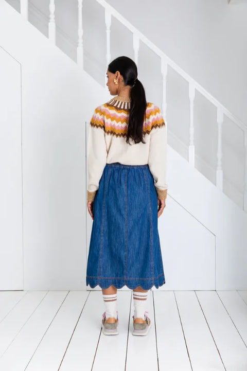 Bonte Elda Skirt In Dark Denim