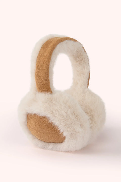 Powder ELS9 Elsa Faux Fur Earmuffs - Cream