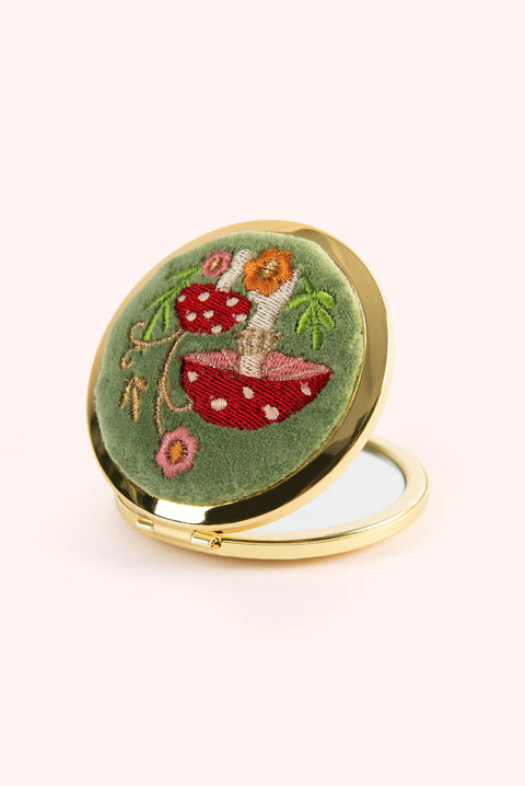 Powder EMR6 Toadstools Embroidered Mirror