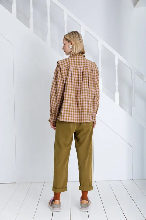 Bonte Etienne Shirt In Blush/Olive