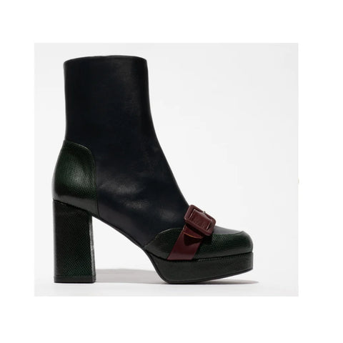 Fly London Efol352 In Vipera/Rida Emerald/Navy/Purple