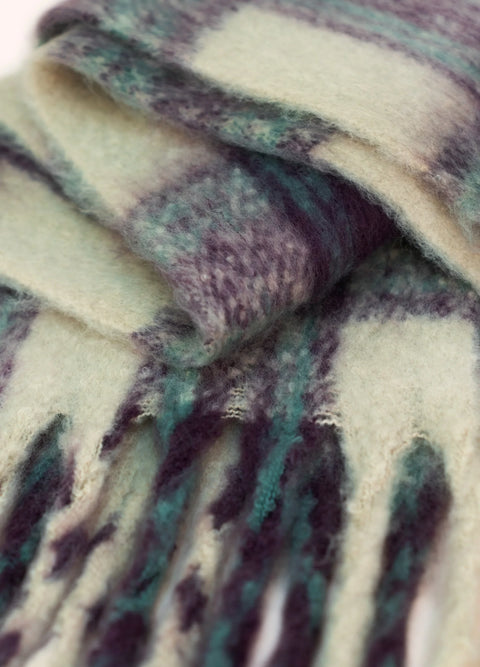 Powder FLO18 Flora Scarf in Damson Mix