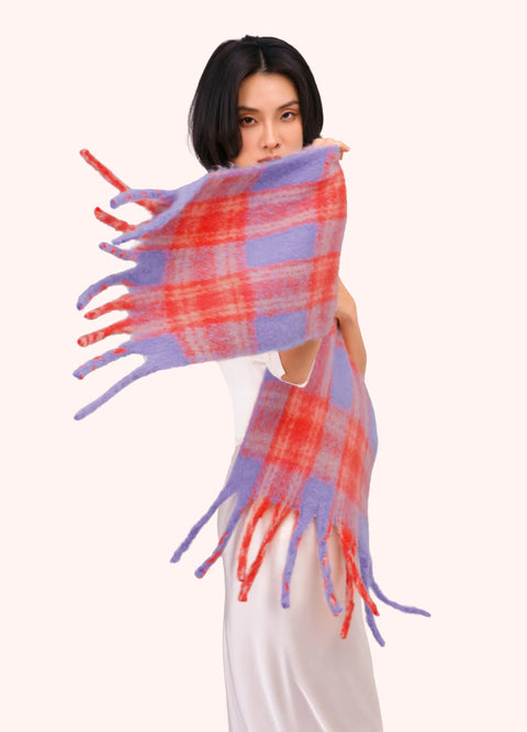 Powder FLO19 Flora Scarf in Tangerine Mix