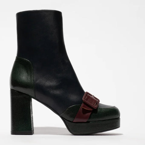 Fly London Efol352 In Vipera/Rida Emerald/Navy/Purple