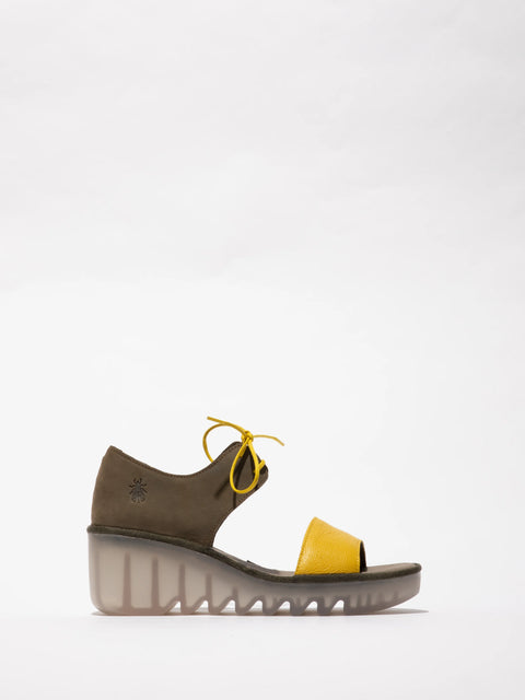 Fly London Bilu465 In Yellow/Khaki
