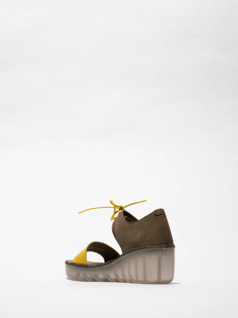 Fly London Bilu465 In Yellow/Khaki