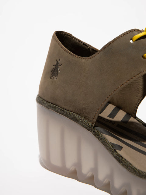 Fly London Bilu465 In Yellow/Khaki