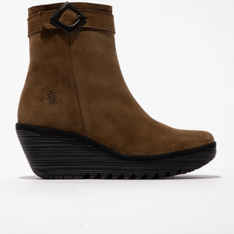 Fly London Yuji693 In Oil Suede Elephant