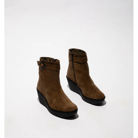 Fly London Yuji693 In Oil Suede Elephant