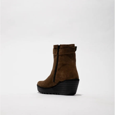 Fly London Yuji693 In Oil Suede Elephant