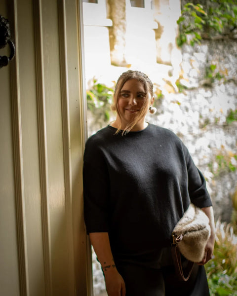 Chalk Morgan Top In Black