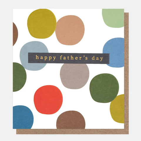 Caroline Gardner Gifts FTH015 Colourful Spots Father's Day Card