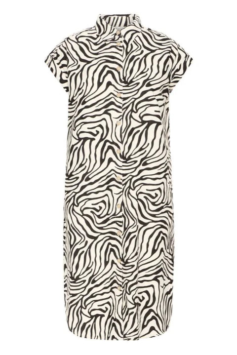 B Young Falakka Ss Shirt Dress In Meteorite Animal