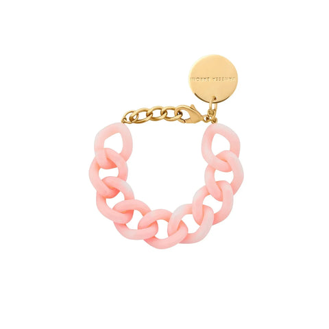 Vanessa Baroni VB2011PES Flat Chain Bracelet Peach Sorbet in Peach Sorbet