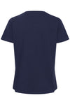 Fransa Rebekka 1 T-Shirt In Peacoat Mix