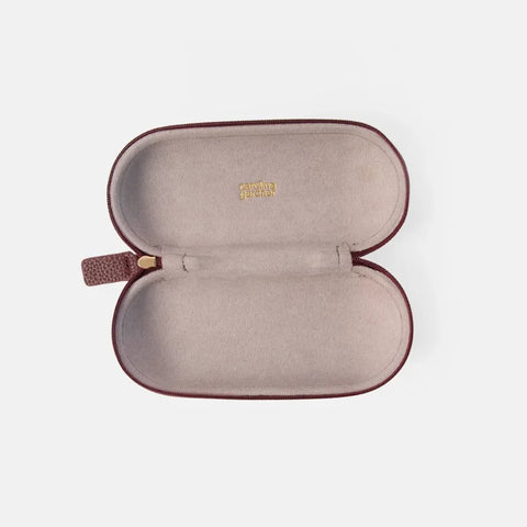 Caroline Gardner Gifts GCS127 Pink Flower Zip Glasses Case