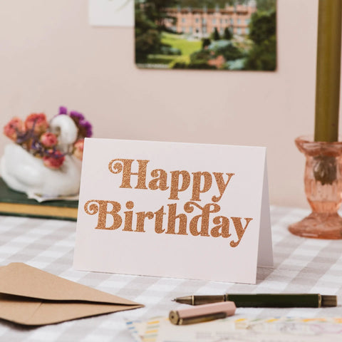 Oh Squirrel GL112-CC Happy Birthday Card With Biodegradable Glitter
