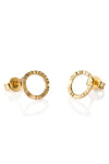 One & Eight 2212 Gold Maxi Madrid Studs