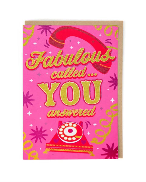 Cath Tate Cards HF2320 Fabulous Called Freindship Card
