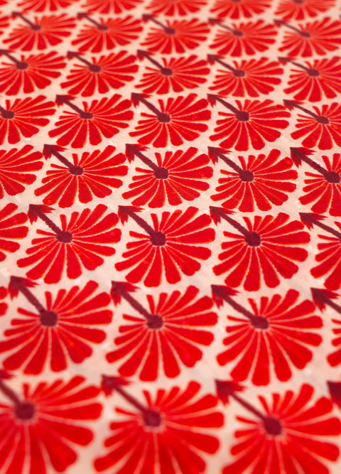 Powder INF1 Rouge Palms Cotton Infinity Scarf