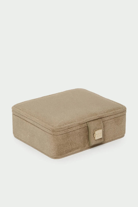 Tutti & Co JB46 Sand Mini Suede Jewellery Box