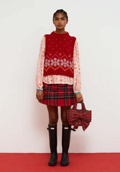 Dr Bloom Jumpy Vest In Red