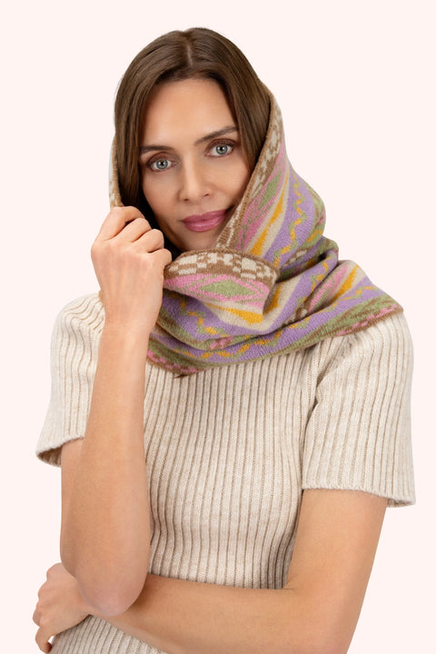 Powder KAY2 Kayla Fair Isle Snood - Pastel