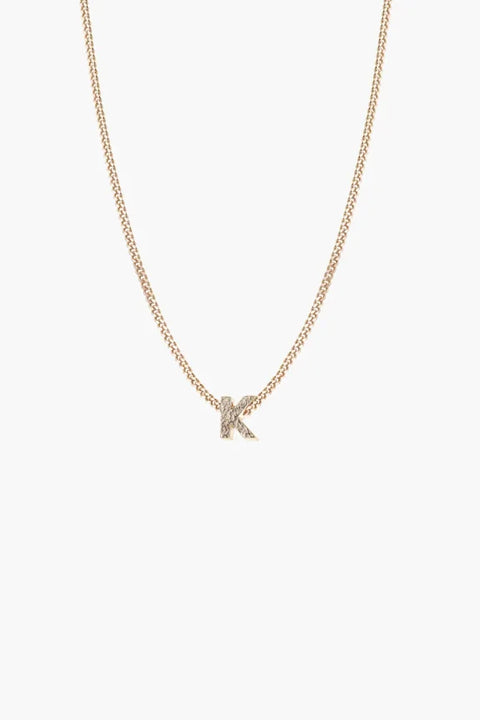 Tutti & Co NE653G K Alphabet Necklace