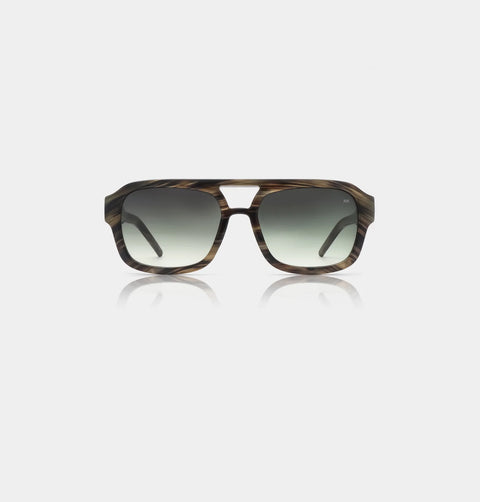 A Kjaerbede Kaya Sunglasses In Striped Horn