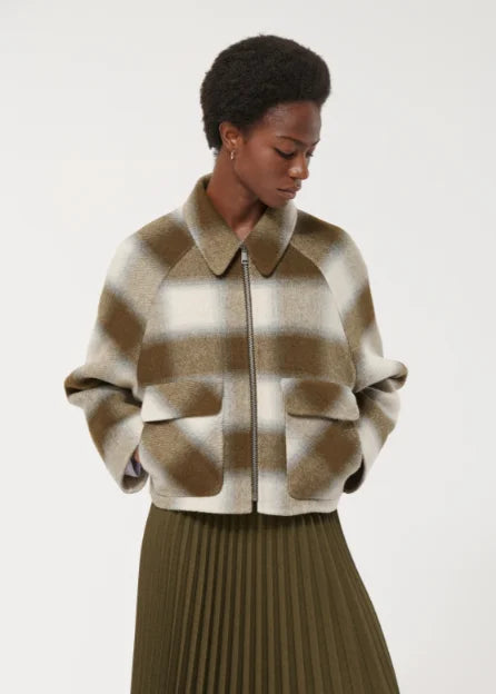 Humility Kingo Jacket In Military/Off White