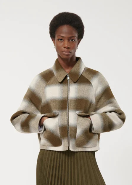 Humility Kingo Jacket In Military/Off White