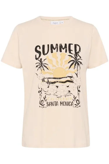 Saint Tropez Kuvi T-Shirt In Creme