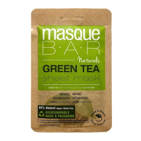 Masque LB00829 Masque Bar Naturals Green Tea Sheet Mask