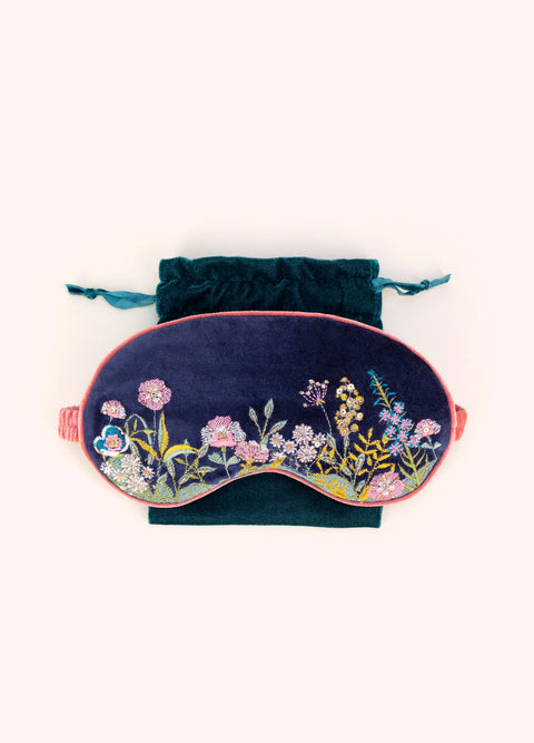 Powder LEM35 Navy Floral Hedgerow Eyemask