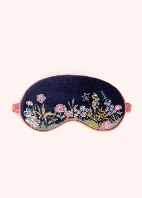 Powder LEM35 Navy Floral Hedgerow Eyemask
