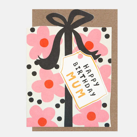 Caroline Gardner Cards LIT018 Scallop Border LIT018 Happy Birthday Mum Die Cut