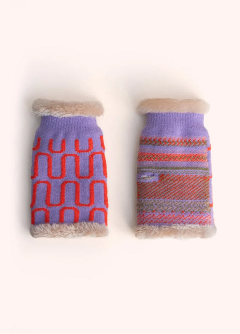 Powder LUN3 Luna Wrist Warmers In Lilac