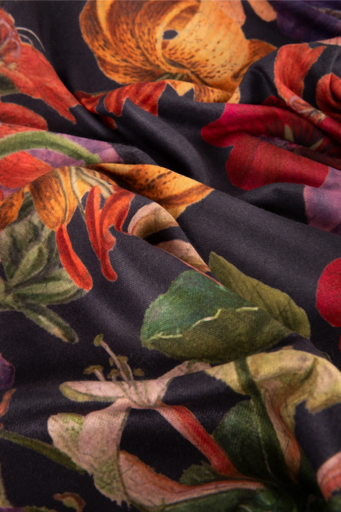 Powder LUX14 Autumn Posy in Midnight Lux Print |Scarf