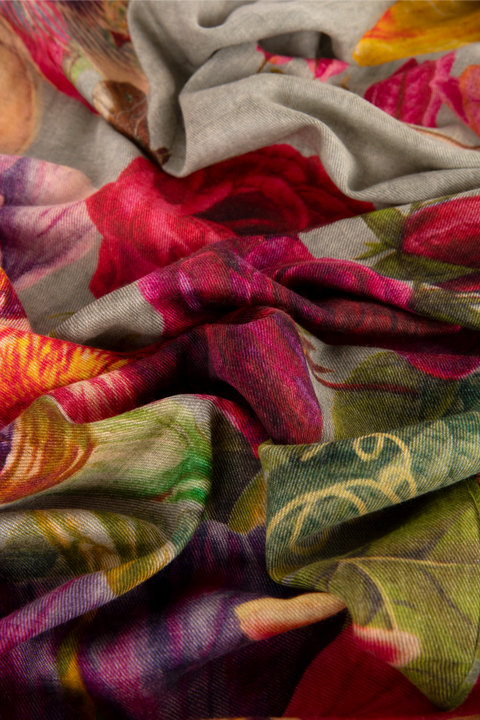 Powder LUX15 Botanical Bouquet in Sage Lux Print Scarf