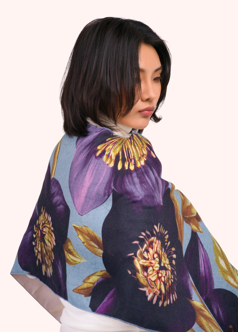 Powder LUX19 Hellebore Lux Print Scarf