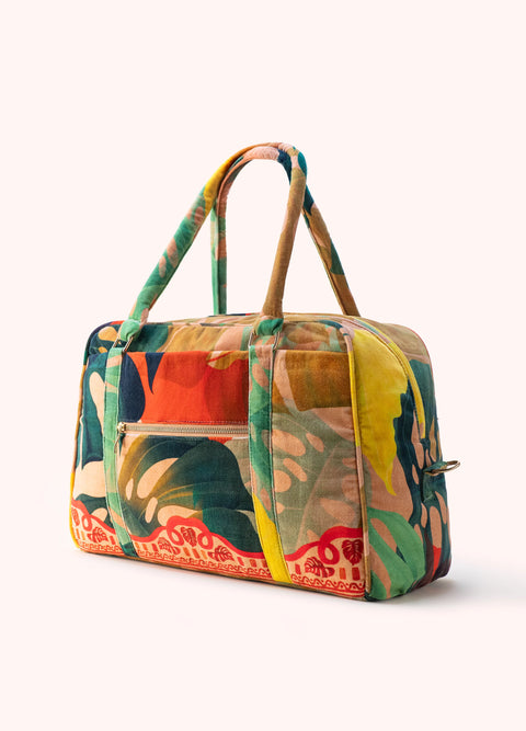Powder LWB3 Exotic Leaves Lux Cotton Weekend Bag