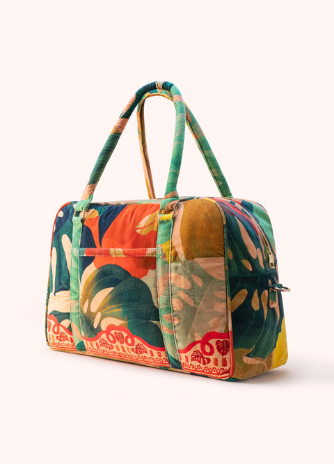 Powder LWB3 Exotic Leaves Lux Cotton Weekend Bag