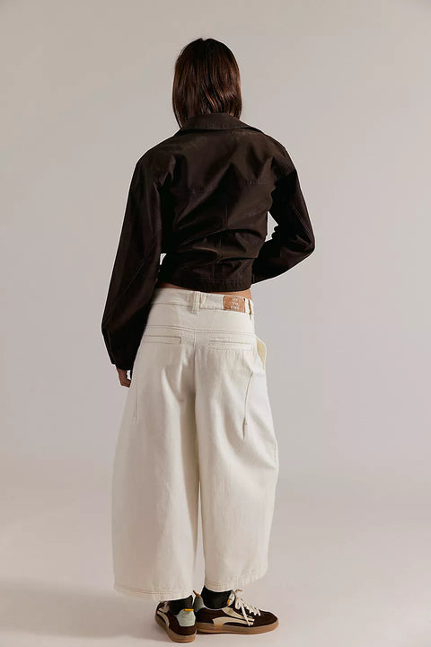 Free People Laydown Chino In Clean Ivory
