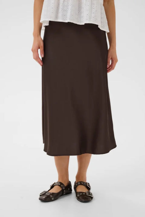 Saint Tropez Lodisa Skirt In Chocolate Brown