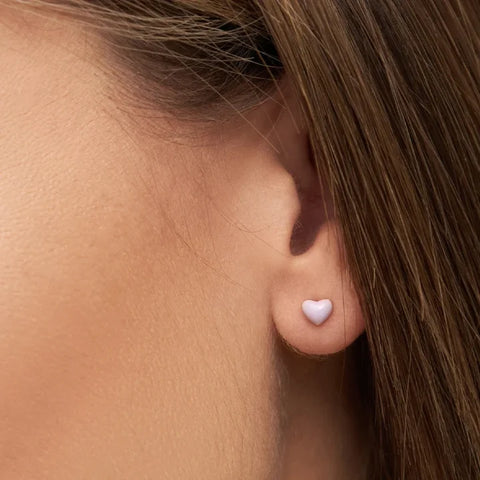 LULU Copenhagen LULU1024 Love U Ear stud In Purple