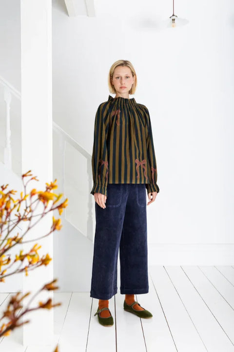 Bonte Margo Top In Midnight/ Olive