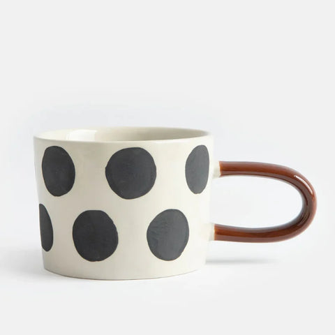 Caroline Gardner Gifts MGG119 Mono Scattered Dots Mug
