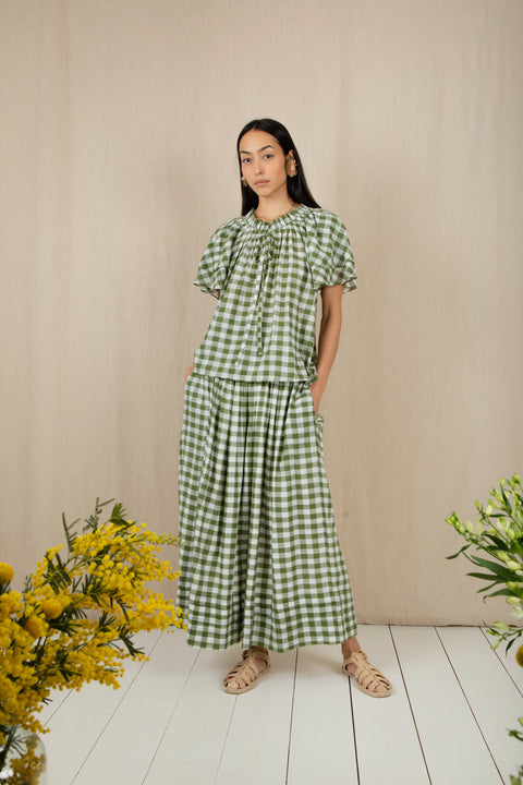 Bonte Mina Top In Aloe