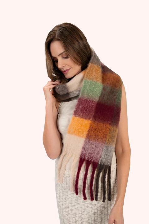 Powder MOL10 Molly Cosy Scarf - Russet Mix