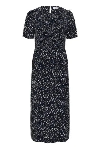 Saint Tropez Malika Dress In NightSky Creme Drea Dot